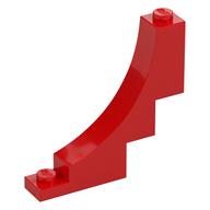 Brick Curved 1 x 5 x 4 Inverted (Red)