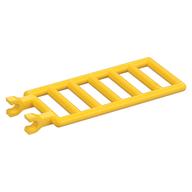 Bar 7 x 3 with Double Clips (Ladder) [Straight Clips] (Yellow)