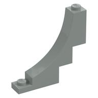 Brick Curved 1 x 5 x 4 Inverted (Light Gray)