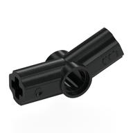 Technic Axle and Pin Connector Angled #3 - 157.5° (Black)