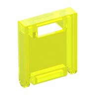 Box 2 x 2 x 2 Door with Slot (Trans-Neon Green)