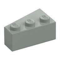 Brick Wedged, Angled 3 x 2 Right (Light Gray)