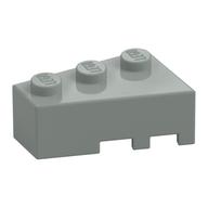 Brick Wedged, Angled 3 x 2 Left (Light Gray)