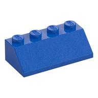 Brick Sloped 45° 2 x 4 (Blue)