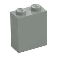 Brick 1 x 2 x 2 with Inside Axle Holder (Light Gray)