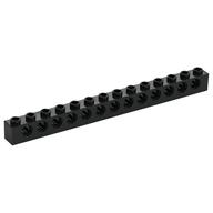Technic Brick 1 x 14 [13 Pin Holes] (Black)