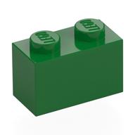 Brick 1 x 2 (Green)