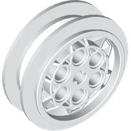 Wheel 43.2 x 18 with Extended Axle Stem (White)