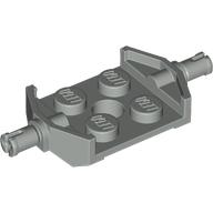 Plate Special 2 x 2 with Wheels Holder Wide (Light Gray)