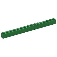 Brick 1 x 16 (Green)