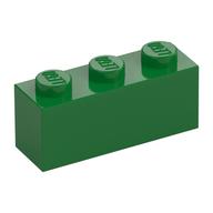Brick 1 x 3 (Green)