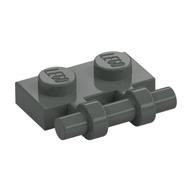 Plate Special 1 x 2 Side Handle [Free Ends] (Dark Gray)