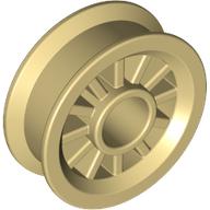 Wheel Spoked 2 x 2 with Pin Hole (Tan)