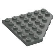 Wedge Plate 6 x 6 Cut Corner (Dark Gray)
