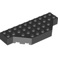 Brick Wedged 4 x 10 with Cut Corner (Black)