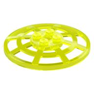 Dish 6 x 6 Inverted, Radar / Webbed [Anti-studs at 90°] (Trans-Neon Green)