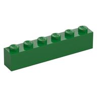 Brick 1 x 6 (Green)