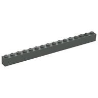 Brick 1 x 16 (Dark Gray)