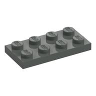 Plate 2 x 4 (Dark Gray)