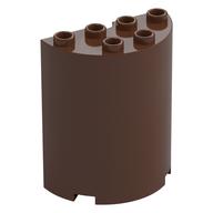 Cylinder Half 2 x 4 x 4 (Brown)