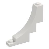 Brick Curved 1 x 5 x 4 Inverted (White)