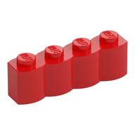 Brick Special 1 x 4 Palisade [aka Log] (Red)