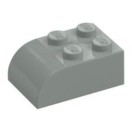 Brick Curved 2 x 3 (Light Gray)