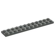 Plate 2 x 12 (Dark Gray)