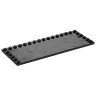 Plate Special 6 x 16, Studs on 3 Edges (Black)
