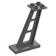Support 2 x 4 x 5 Stanchion Inclined [5mm wide posts] (Dark Gray)