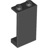 Panel 1 x 2 x 3 - Solid Studs (Black)