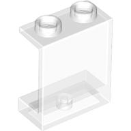 Panel 1 x 2 x 2 [Hollow Studs] (Trans-Clear)