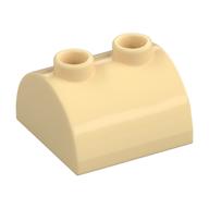 Brick Curved 2 x 2, Two Top Studs (Tan)
