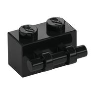 Brick Special 1 x 2 with Handle (Black)