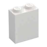 Brick 1 x 2 x 2 with Inside Stud Holder (White)