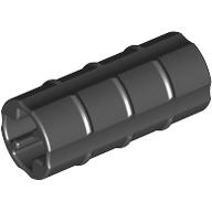 Technic Axle Connector Ridged [with x Hole x Orientation] (Black)