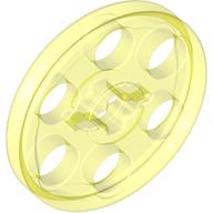 Technic Wedge Belt Wheel [aka Pulley] (Trans-Neon Green)