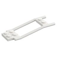 Animal / Creature Accessory, Horse Hitching, 1 x 2 Plate and 2 x 2 Plate [Studded] (White)
