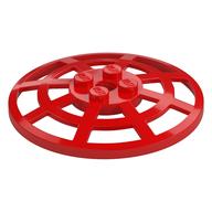 Dish 6 x 6 Inverted, Radar / Webbed [Anti-studs at 90°] (Red)