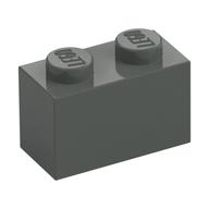 Brick 1 x 2 (Dark Gray)