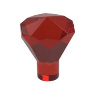 Rock 1 x 1 Jewel / Gem 24 Facet (Trans-Red)