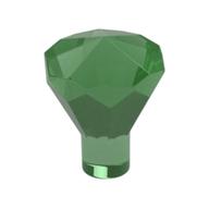 Rock 1 x 1 Jewel / Gem 24 Facet (Trans-Green)