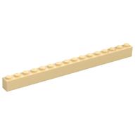 Brick 1 x 16 (Tan)