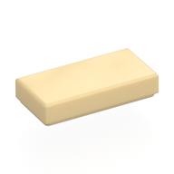 Tile 1 x 2 with Groove (Tan)