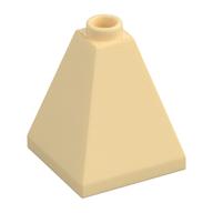 Brick Sloped 75° 2 x 2 x 2 Quadruple Convex (Tan)