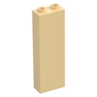 Brick 1 x 2 x 5 with Hollow Studs (Tan)