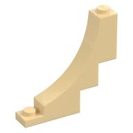 Brick Curved 1 x 5 x 4 Inverted (Tan)