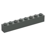 Brick 1 x 8 (Dark Gray)