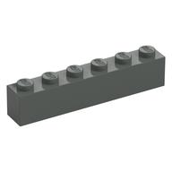 Brick 1 x 6 (Dark Gray)
