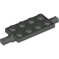 Plate Special 2 x 4 with Pins (Dark Gray)